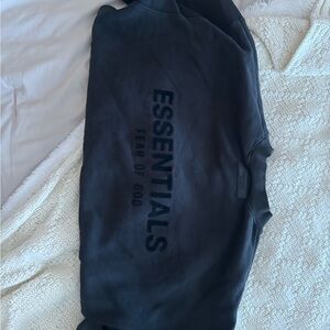 Essentials Black Crewneck Top